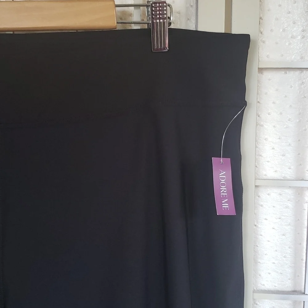 Adore Me black plus size yoga sports leggings 3X - Picture 2 of 6
